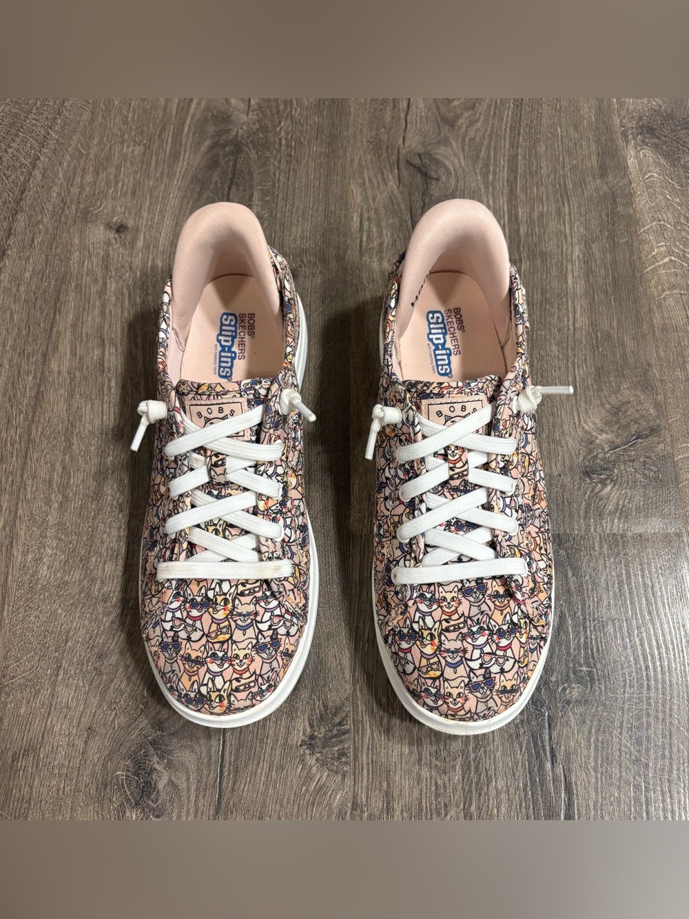 Skechers Slip-Ins BOBS D'Vine-Kitty Cool Casual Sneakers Hands Free Women’s 8.5